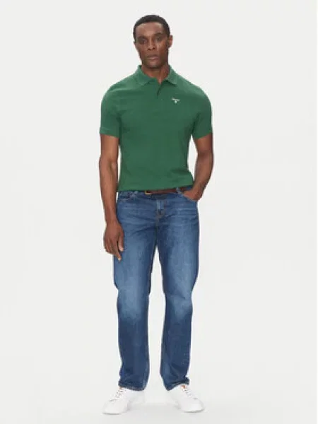 Barbour Polokošile Original Sports Tailored Fit zelená