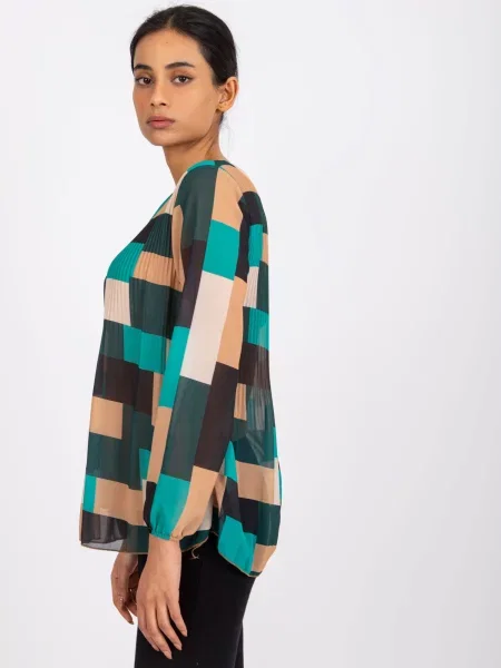 Bluză Fashionhunters verde