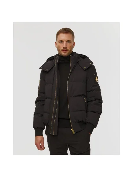 Geacă De Puf Pentru Bărbați Moose Knuckles Stagg Bomber negru