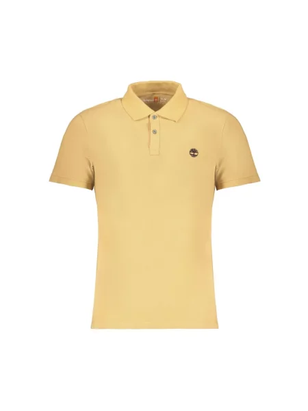 Koszulka polo Timberland z krótkim rękawem klasyczna beżowa