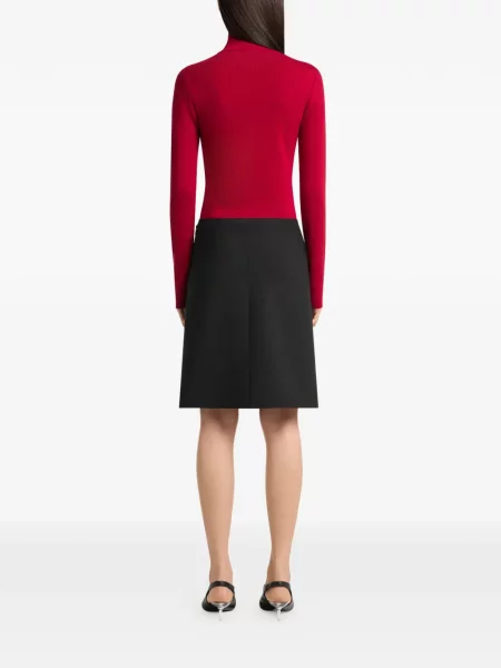 Cardigan Courreges cu broderie roșu