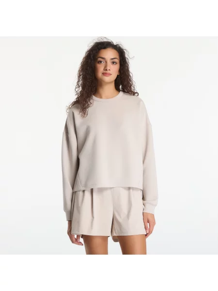 Топ Nike с кръгло деколте сиво