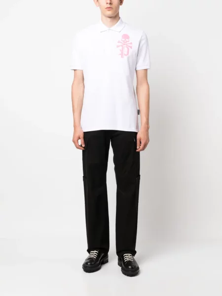 Polo marškinėliai Philipp Plein balta