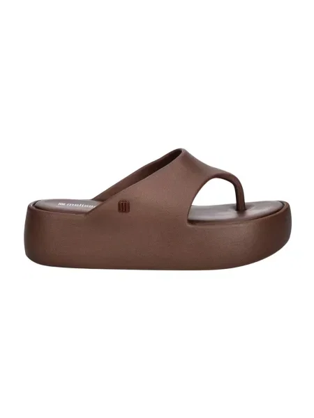 Stringi Melissa na platformie brązowe