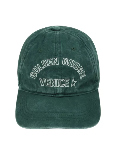 Czapka z daszkiem Golden Goose zielona