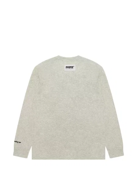 Lung tricou Aape By A Bathing Ape cu autograf gri