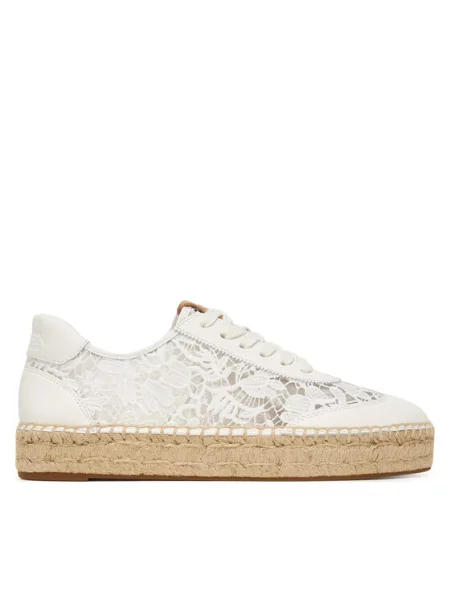 Sneakerși Lauren Ralph Lauren alb