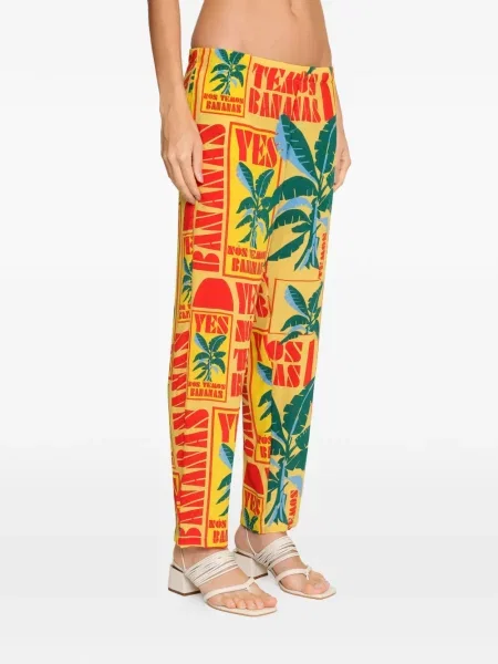 Pantaloni Amir Slama galben