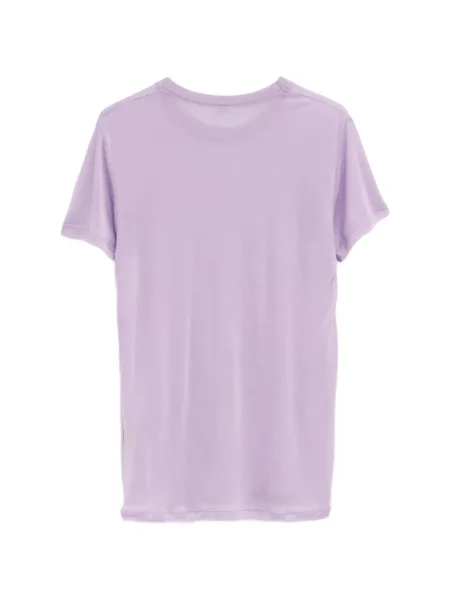 Scurt tricou Baserange cu decolteu rotund violet