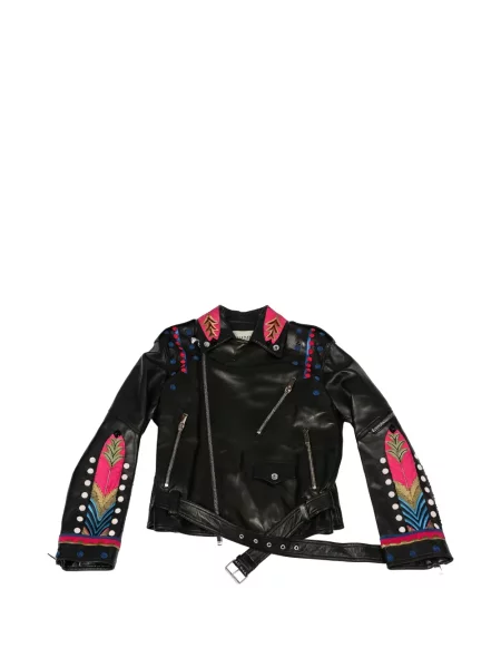 Geanta de piele Valentino Garavani negru