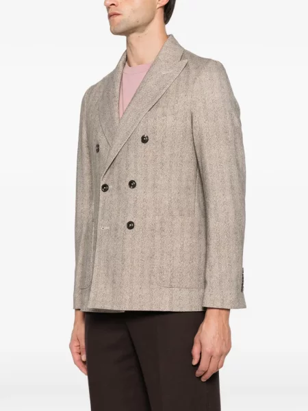 Sacou Circolo 1901 cu model herringbone cu două rânduri de nasturi