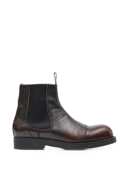 Botine chelsea Mm6 Maison Margiela din piele maro