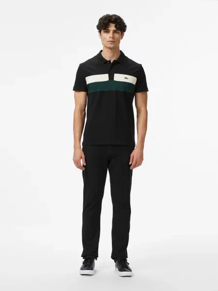 Зауженные джинсы Lacoste из модала черный