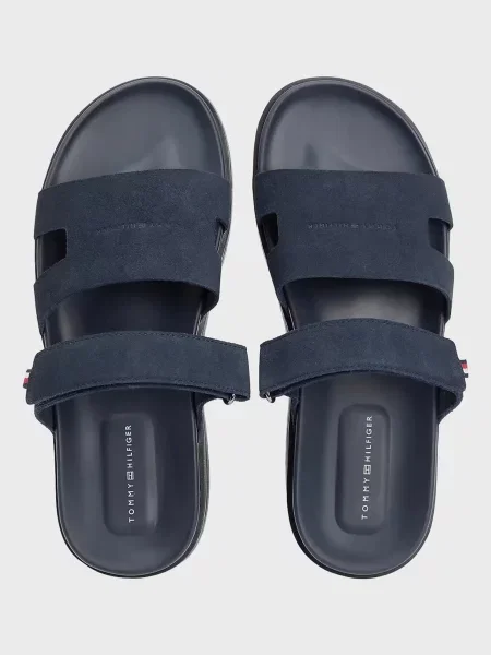 Замшеві шльопанці Tommy Hilfiger сині
