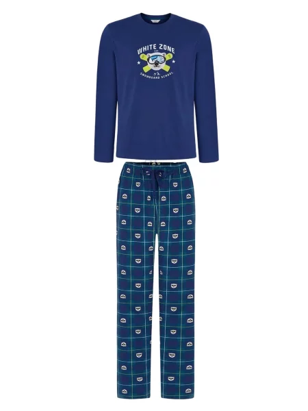 Penti Dolga pižama Pyjama-Sets mornarska