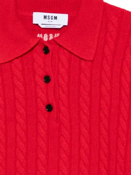 Tricou polo Msgm roșu