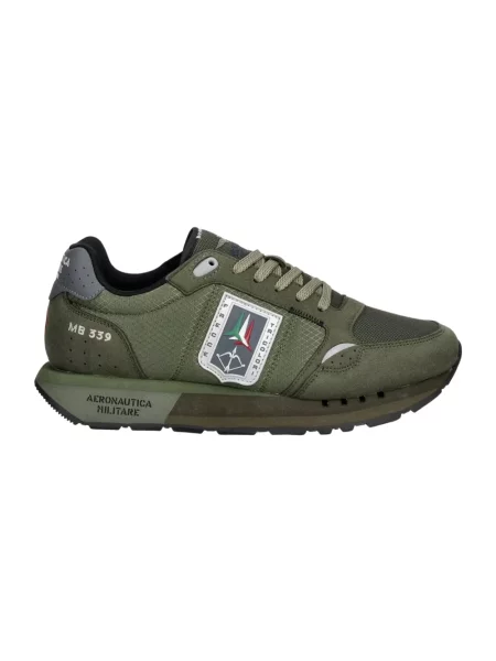 Sneakersy Aeronautica Militare zielone