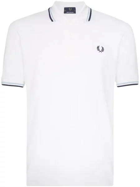 Polo Fred Perry cu dungi alb