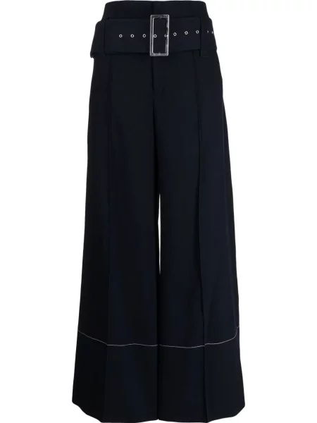 Široké kalhoty Celine Pre-owned modré