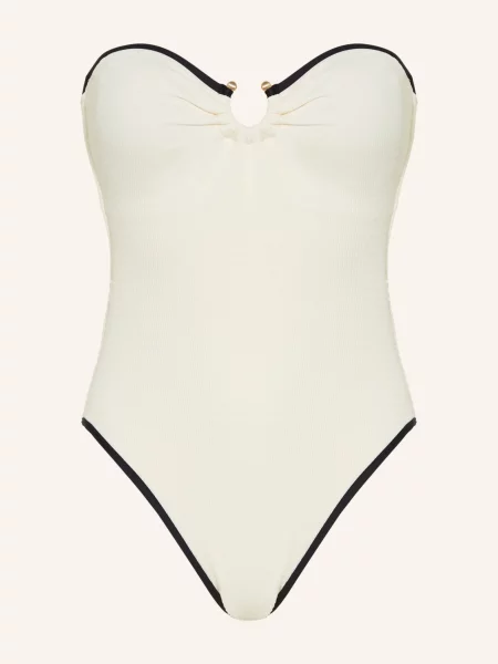 Seafolly Strój Kąpielowy Bandeau Beach Bound weiss