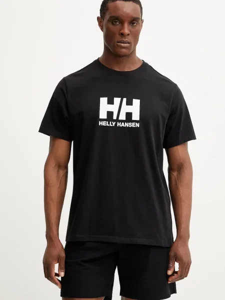 Kratka majica Helly Hansen HH LOGO črna
