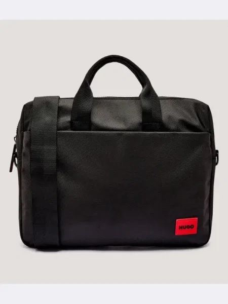 HUGO geantă laptop negru