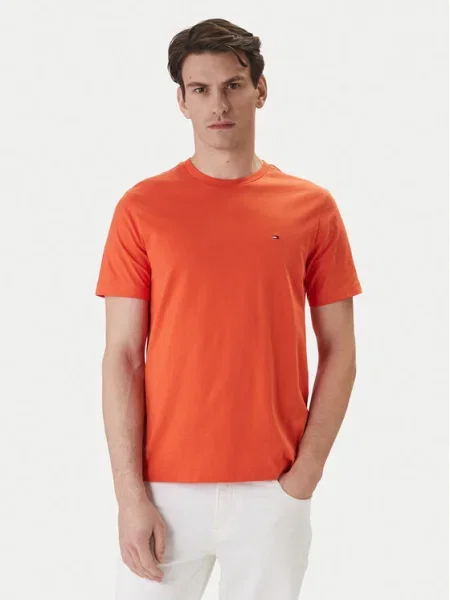 TOMMY HILFIGER Tričko ESS SEASONAL tmavooranžová oranžová