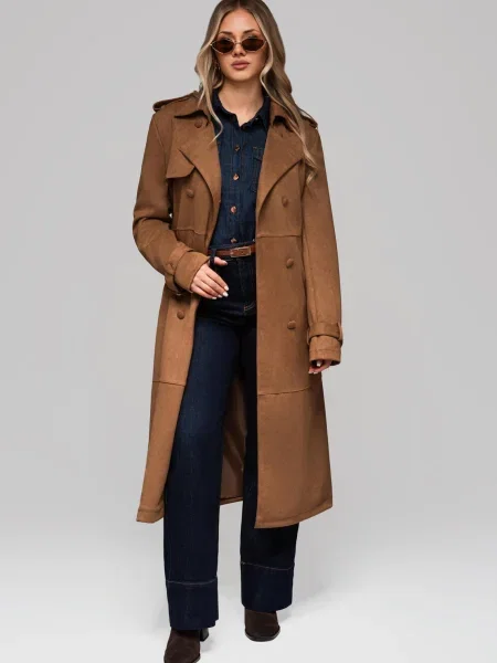 Тренчкот Edoti синьо