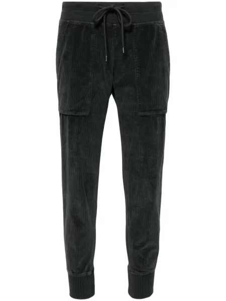 Pantaloni James Perse de catifea cord gri