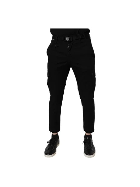 Skinny spodnie cargo Dolce And Gabbana czarne