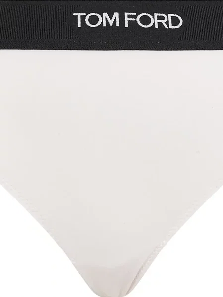 Chiloți tanga Tom Ford alb