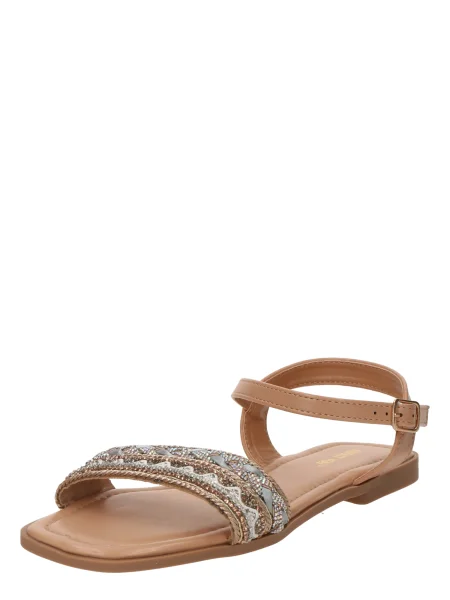 ABOUT YOU Sandali s paščki Mathilda rjava siva