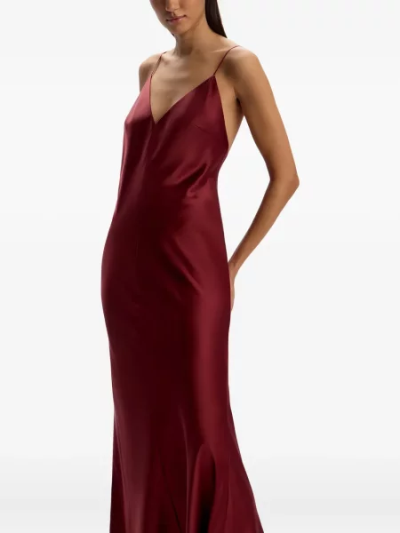 Rochie 12 Storeez de mătase cu bretele roșu