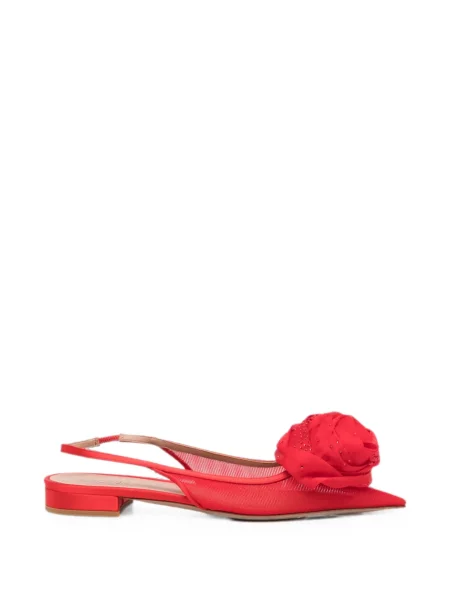 Sandale Gedebe cu model floral slingback roșu