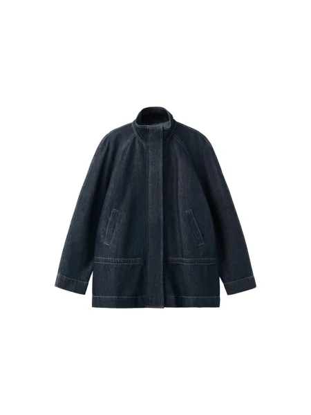 MANGO Geacă de primăvară-toamnă Artemide închis albastru