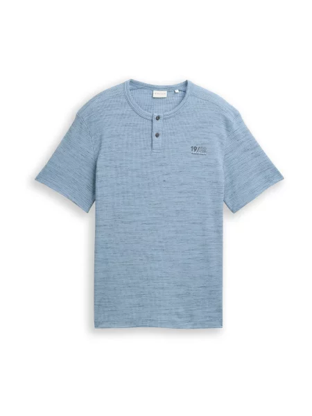 TOM TAILOR Tricou fumuriu albastru