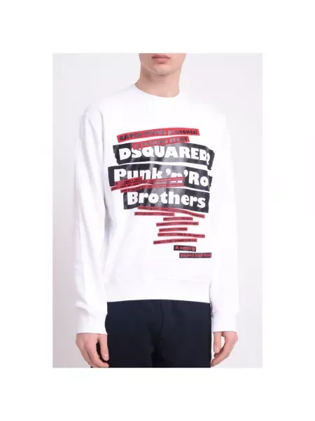 Bluza Dsquared2 z nadrukiem biała