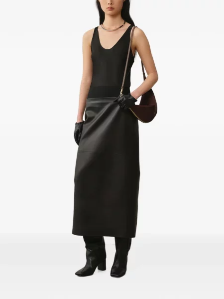 Fustă midi Less negru