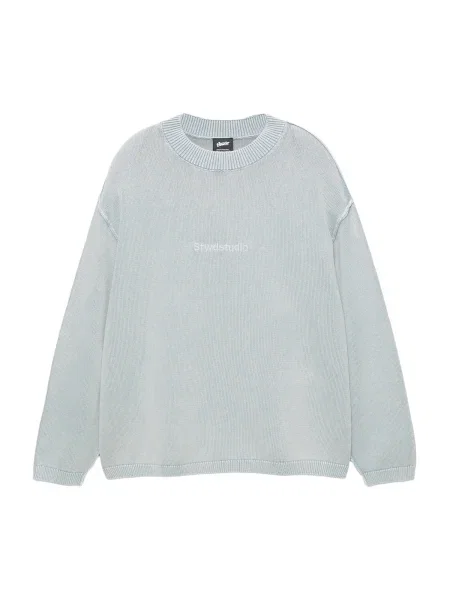 Pull&Bear Pulover STWD pastel albastru