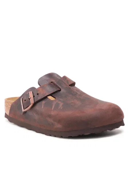 Šlepetės Birkenstock Boston Bs Habana ruda