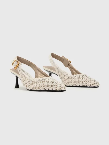 AllSaints pantofi cu stiletto Violet Slingback alb