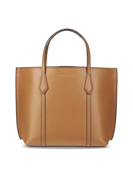 Tory Burch torebka skórzana Perry brązowy