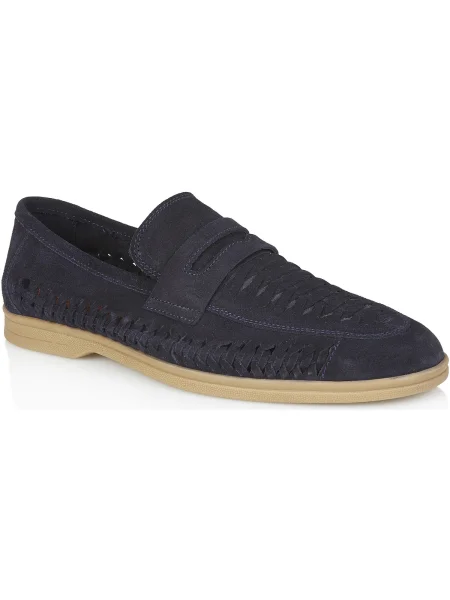 Mocasini Silver Street London din piele de căprioară argintiu