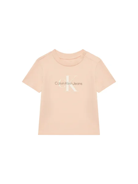 Calvin Klein Jeans Póló Monogram Regular Fit rózsaszín