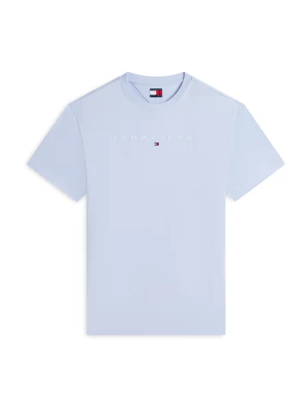 Tommy Jeans Tricou Albastru deschis alb
