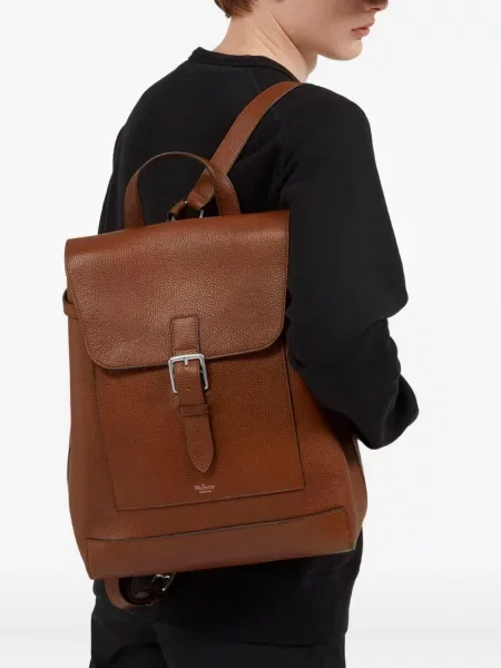 Rucsac Mulberry din piele cu cataramă maro