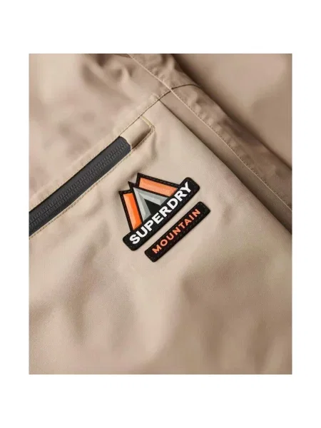 Spodnie narciarskie Superdry Shell beżowe