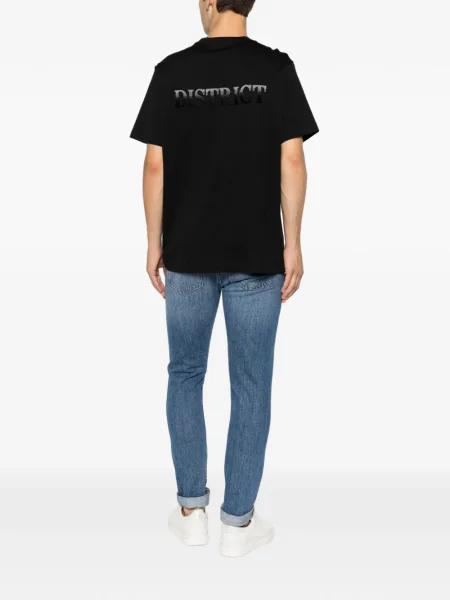 Μπλούζα Emporio Armani με αυτόγραφο μαύρο
