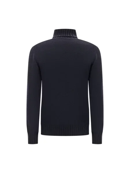 Sweter z golfem Piacenza 1733 z kaszmiru do golfa niebieski