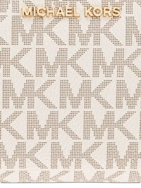 Portofel Michael Michael Kors cu imprimeu geometric roșu